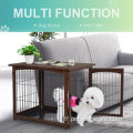 Maison de table de compagnie de cage pour chiens décoratif en bois